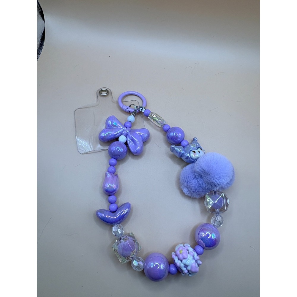 Cute and Fun Purple Kuromi Phone Lanyard